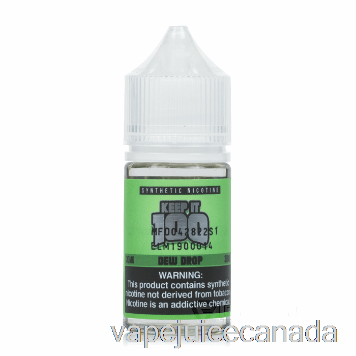 Vape Canada Dew Drop - Keep It 100 SALTS - 30mL 30mg